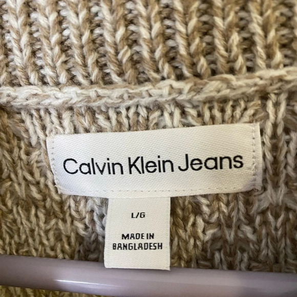 Calvin Klein Jeans Turtleneck knit Grandpa Sweater size large - Picture 10 of 15